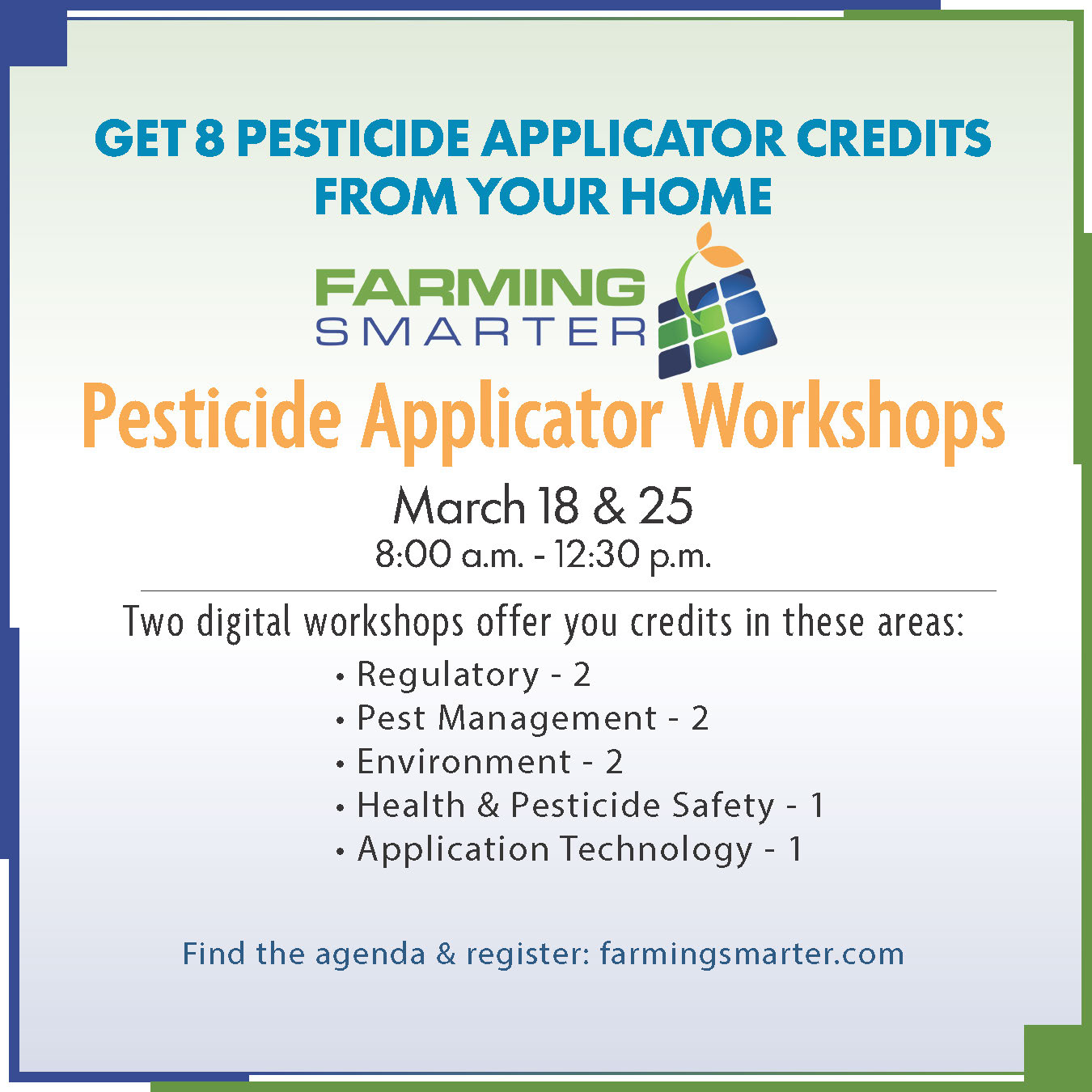 Farming Smarter Conference & Trade Show brings your fresh agronomy updates from the field, only February 11.