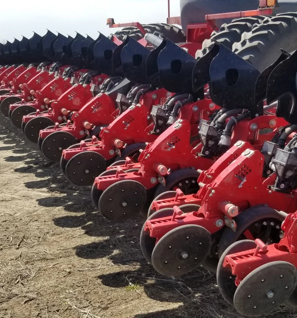 Image of parked farm vehicles